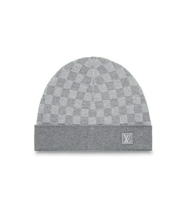 Bonnet gris à carreaux